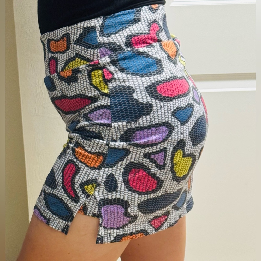 Golftini Multicolor Patterned JUNGLE JUICE PullOn Knit GOLF SKORT